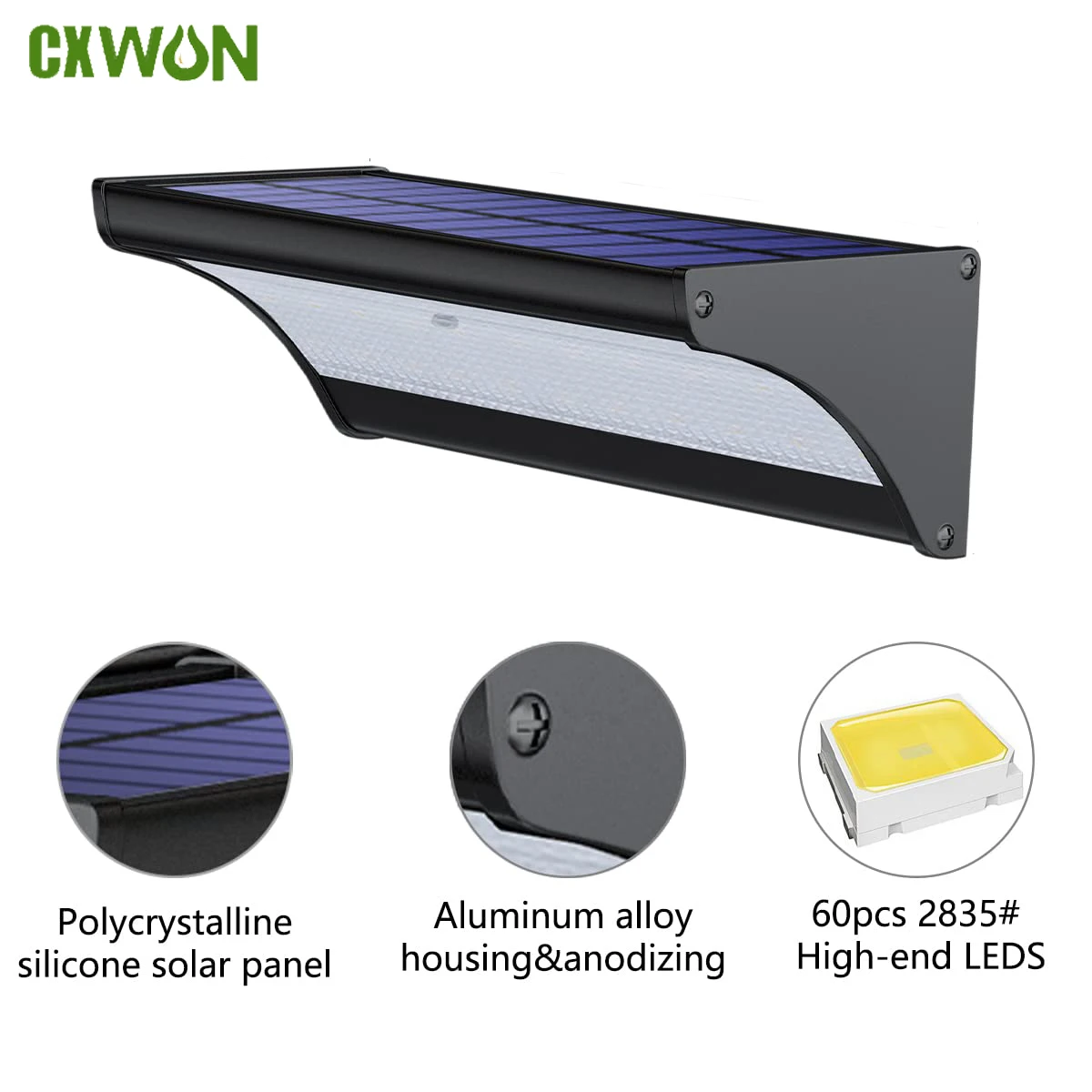 Smart Garden Solar Lights - 60/48Led applique murale solaire extérieure lumières
