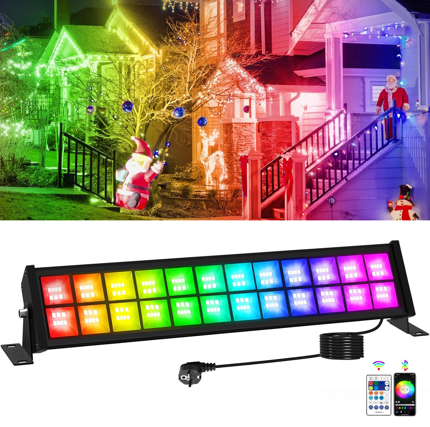 Smart Garden Uk - Barre de projecteur LED RGB 50/72W,