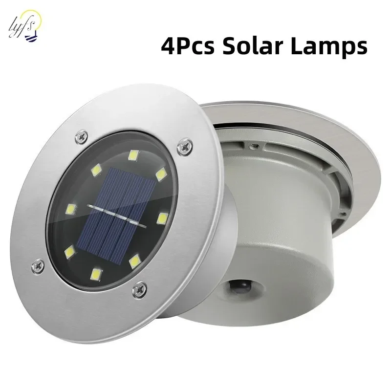 Smart Garden Solar Lights - 4 pièces LED lampes de jardin