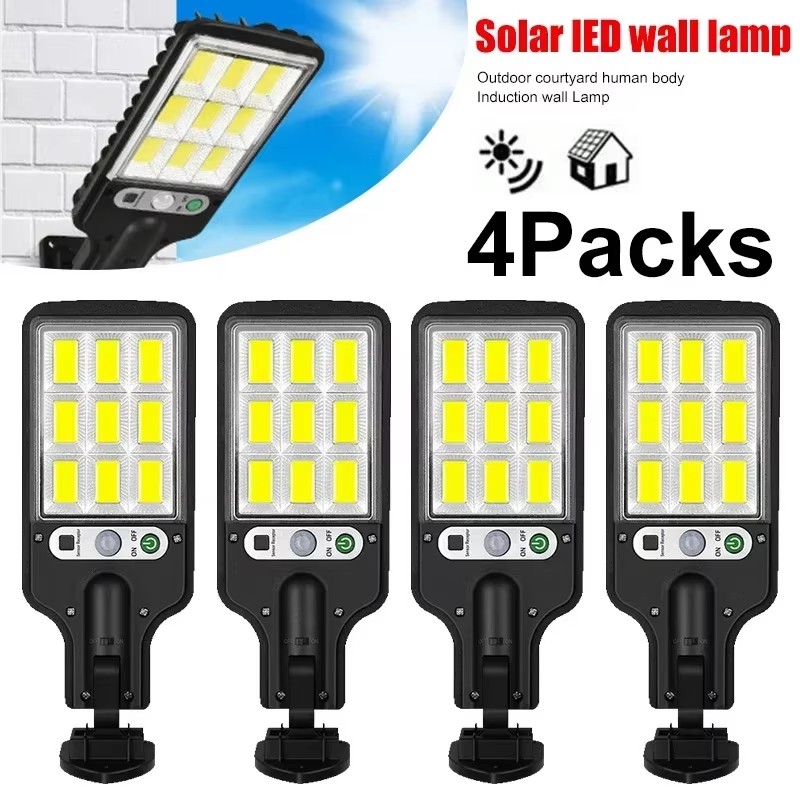 Smart Garden Solar Lights - Lampadaires solaires extérieurs 108COB LED lampe