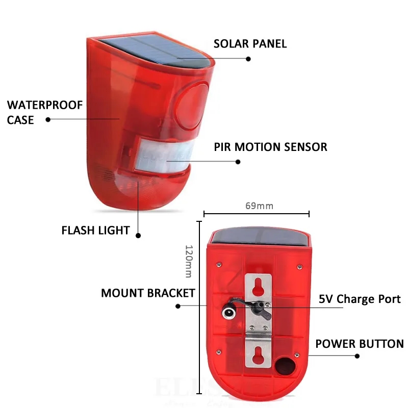 Lampe d'alarme solaire étanche - Smart Garden Solar Lights avis et prix