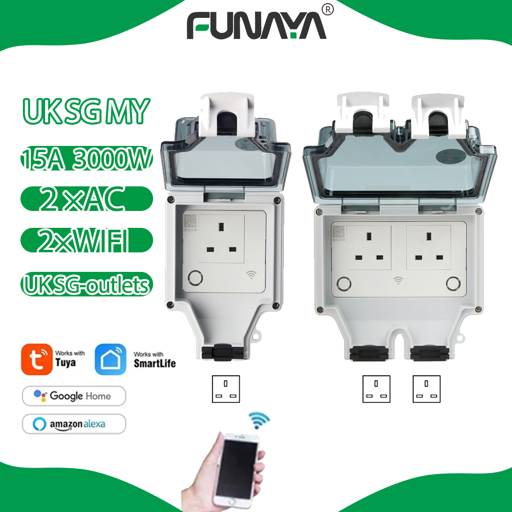 Tuya WIFI prise extérieure int - Smart Garden Uk avis et prix