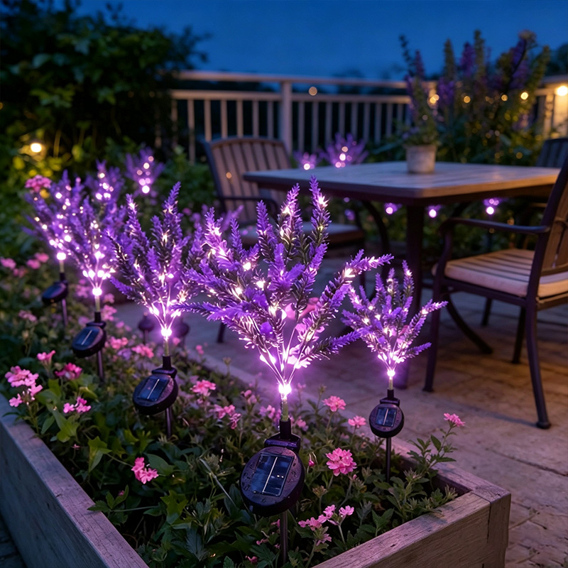 Lampes solaires violettes à 7  - Smart Garden Solar Lights avis et prix